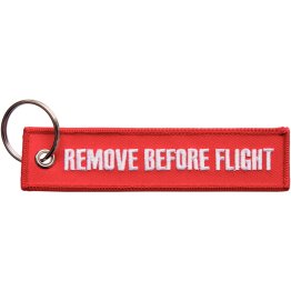 Semne de avertizare, țesut, brodat cu textul "Remove Before Flight" | 4217.B004