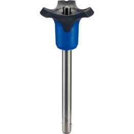 Ştifturi opritoare cu bilă, autoblocant, cu mâner combinat | d1=16 mm / l1=100 mm / albastru | 22370.0518
