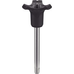 Ştifturi opritoare cu bilă, autoblocant, cu mâner combinat | d1=25 mm / l1=120 mm / negru | 22370.0928