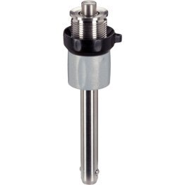Ştifturi opritoare cu bilă, autoblocant, cu mâner ajustabil | d1=12 mm / l1 de=25 mm / l1 pentru=35 mm / Oțel inoxidabil 1.4542, călit prin precipitare | 22380.0637