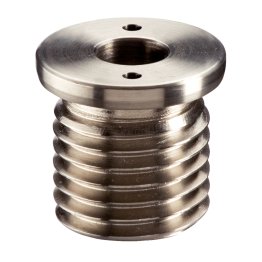 Bucşe de poziţionare, pentru ştifturi cu bilă şi acţionare simplă/plane, cu gaură frontală | d1=25 mm / d2=M42 | 22400.0927