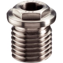 Bucşe de poziţionare, pentru ştifturi cu bilă şi acţionare simplă/cu hexagon extern | d1=25 mm / d2=M42 | 22400.0924