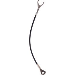 Cabluri de fixare/oţel inoxidabil, cu clips de fixare şi ochet | l=150 mm / Termoplastic PA 6 înfășurat, negru | 22400.1141