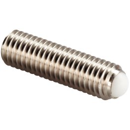 Şuruburi de presiune cu bilă, fără cap, bilă plină/bilă plină din termoplastic | d1=M8 / l1=21,2 mm / oțel inoxidabil | 22720.0284