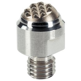 Opritoare oscilante, cu bilă din pulbere sinterizată, cu striaţii/cu filet exterior, bilă teşită, suprafaţă cu striaţii | d1=20 mm / d2=M8 / oțel inoxidabil | 22730.0394