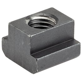 Piuliță pentru canal T, DIN 508 | Mărimea nominală fantă=5 mm / d=M4 / Oţel tratat termic, cu revenire, calitatea 10, brunat | 23010.0052