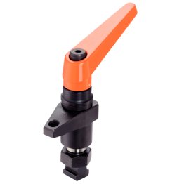 Bride de fixare pe verticală, rotativ, mărimea 25/cu mâner ajustabil şi rulment axial | d1=25 mm | 23310.0024