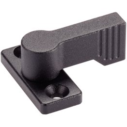 Mâner rotativ, tip fluture, unisens/cu flanşă înşurubabilă | d1=17 mm / l1=55 mm / negru | 24101.0203