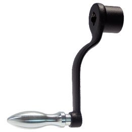 Manivele, DIN 468 pârghie în formă de S şi capăt pătrat DIN 79/cu manetă rotativă (EH 24460., DIN 98), forma D | l=315 mm / s=24 mm | 24330.0280
