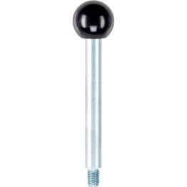 Mâner tip schimbător de viteză/cu buton sferic | d1=8 mm / l1=100 mm / oțel | 24350.0024