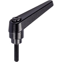 Manetă de fixare ajustabilă, cu şurub | d1=30 mm / d2=M16 / l1=40 mm / negru | 24400.0654