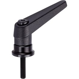 Manetă de fixare ajustabilă, cu rulment axial, cu şurub | d1=18 mm / d2=M6 / l1=20 mm / negru | 24420.0032