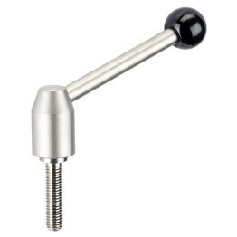 Manetă de fixare ajustabilă/cu şurub | d1=21 mm / d2=M8 / l1=50 mm / oțel inoxidabil | 24440.0712