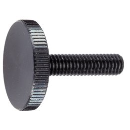 Şuruburi plate moletate, DIN 653 | d1=M5 / l=16 mm / oțel | 24770.0115